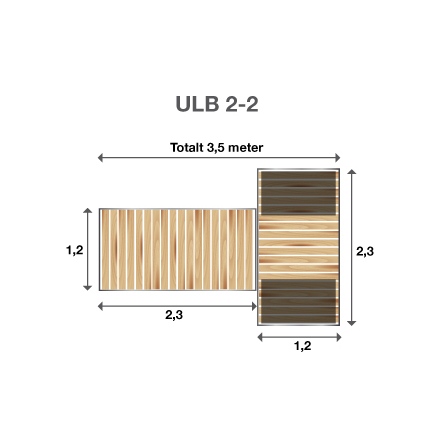 Brygga Ulpukka ULB 2-2, Landf�ste f�r l�s mark