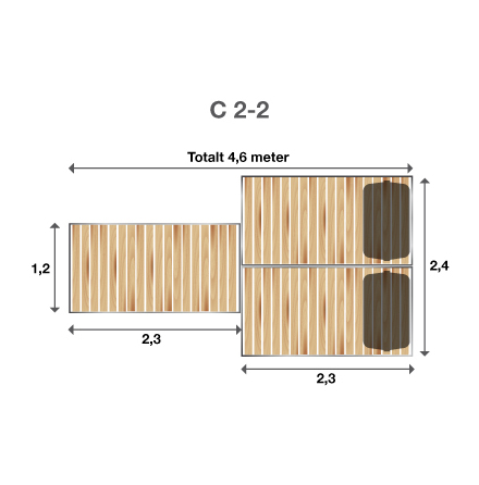 Brygga Rentukka C 2-2, Landf�ste f�r l�s mark