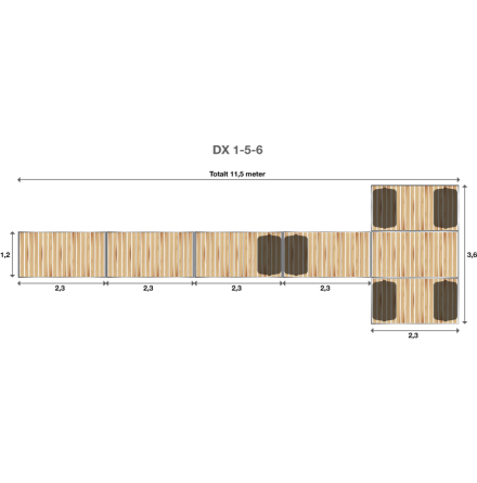 Brygga Rentukka DX 1-5-6, Landf�ste Betong