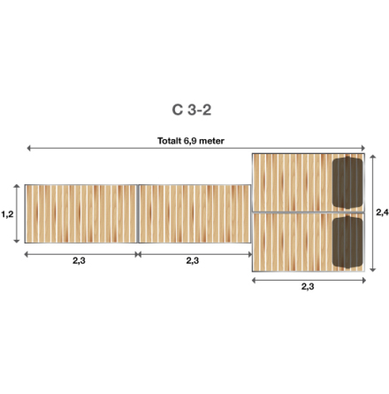 Brygga Rentukka C 3-2, Landf�ste f�r l�s mark