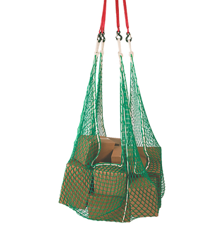 Lyftn�t 2000 kg, 4.0 m x 4.0 m, 100 mm maska 6mm vit tr�d   