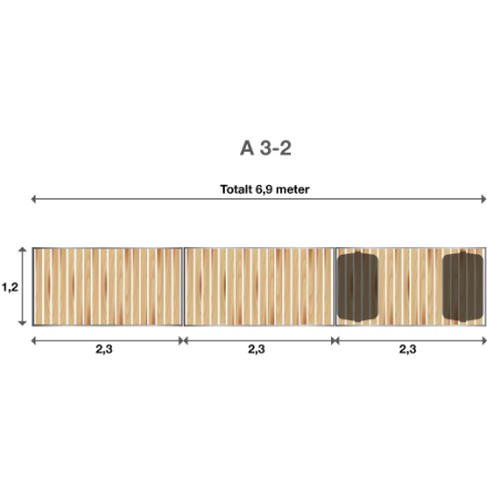 Brygga Rentukka A 3-2, Landf�ste f�r l�s mark