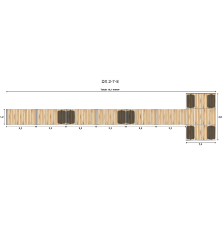 Brygga Rentukka DX 2-7-8, Landf�ste f�r l�s mark