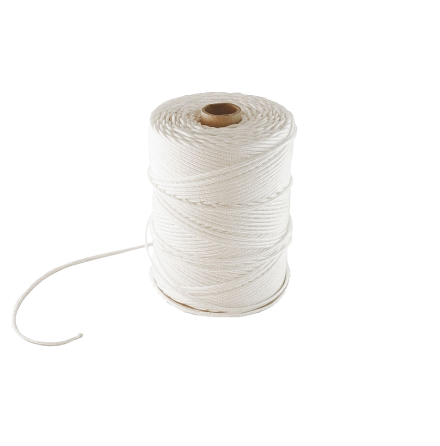 Lina, vit fl�tad sjunkande nylonlina 3mm 100m