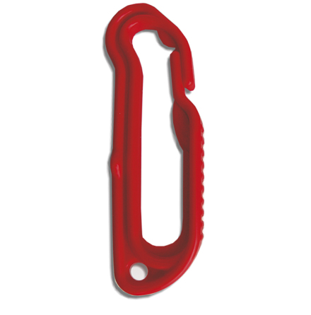 Snabbhake r�d plast 75mm 4-pack