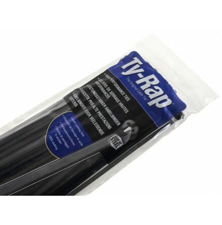 Buntband Ty-Rap 140 mm, 100-pack, Svart