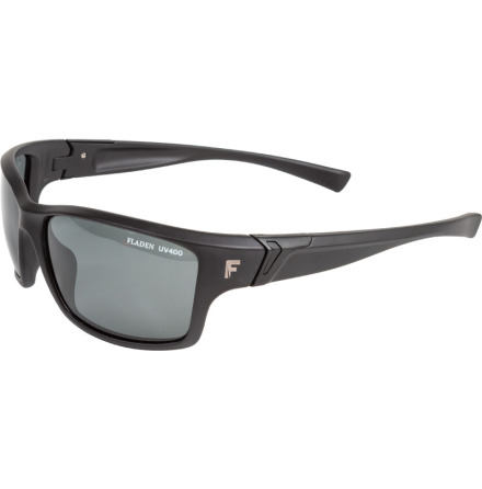 Solglas�gon Fladen Floating matt black polariserade  