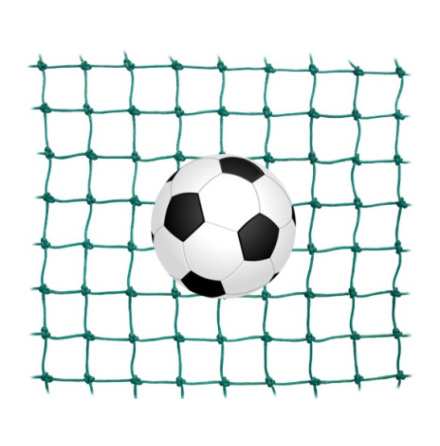 Fotbollsn�t gr�n polyeten 130mm, kantsydd